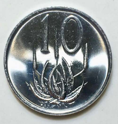 SOUTH AFRICA  10 CENT UNC 1985