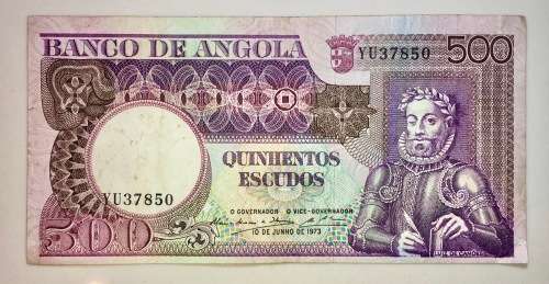 ANGOLA/PORTUGAL 500 ESCUDOS 1973 YU