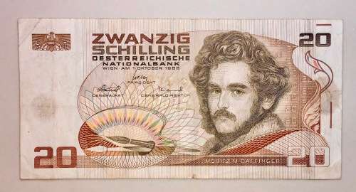 AUSTRIA 20 SCHILLING 1986