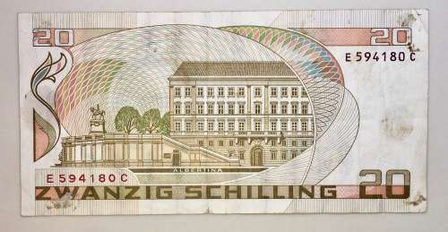 AUSTRIA 20 SCHILLING 1986