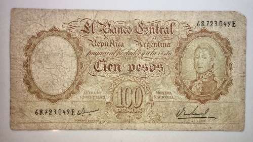 ARGENTINA 100 AUSTRALES 1962