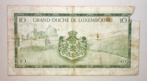 LUXEMBOURG 10 FRANC 1954 DIX FRANCS