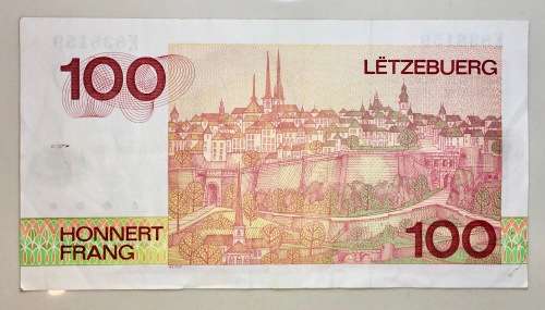 LUXEMBOURG 100 FRANC 1980
