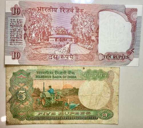 INDIA SET 10 RUPEE & 5 RUPEE  1997(1 BID TAKES ALL)