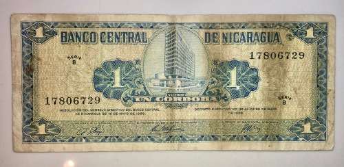 NICARAGUA 1 CORDOBA 1968