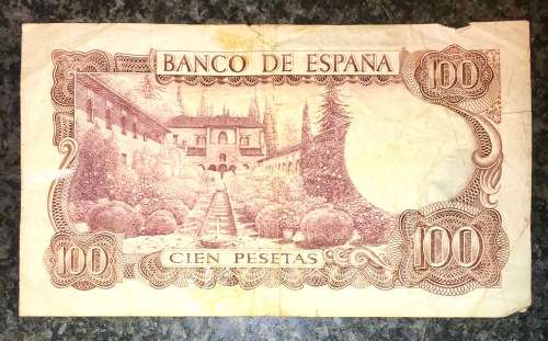SPAIN 100 PESETAS 1970