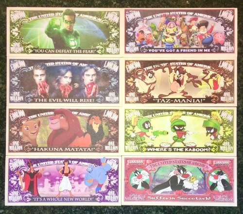 FANTASY NOTE SET MOVIES UNC GEM (1 BID TAKES ALL)