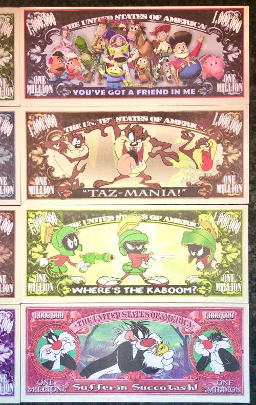 FANTASY NOTE SET MOVIES UNC GEM (1 BID TAKES ALL)