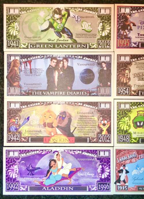 FANTASY NOTE SET MOVIES UNC GEM (1 BID TAKES ALL)
