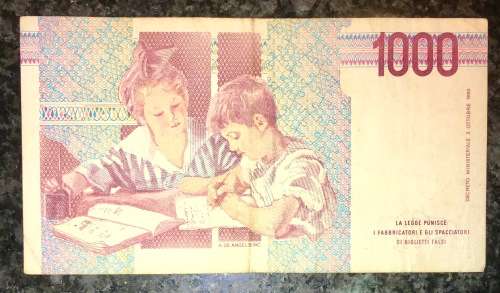 ITALY 1000 LIRE 1990