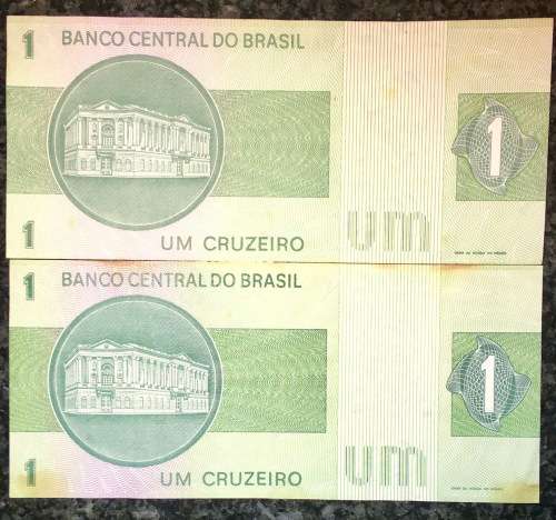 BRASIL SET TWO DIFFERENT SIGNATURES 1 CRUZEIRO 1970s-1980(1 BID TAKES ALL))