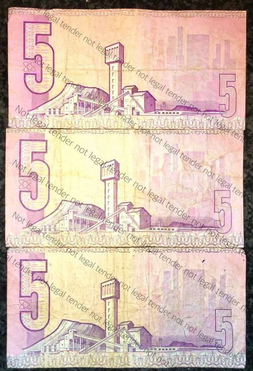 GPC DE KOCK R5 X3---,3RD ISSUE 1980s,(1 BID TAKES ALL)