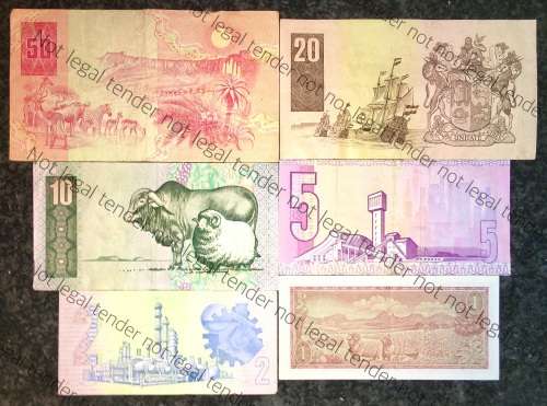 COMPLETE SET OF CL STALS & DECIMALS  R50 TO R2 AA --1990 [R1 T.W DE JONG 1973]1 BID TAKES ALL]