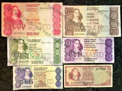 COMPLETE SET OF CL STALS & DECIMALS  R50 TO R2 AA --1990 [R1 T.W DE JONG 1975]1 BID TAKES ALL]