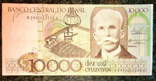 BRASIL 10,000 CRUZEIROS  A 1984