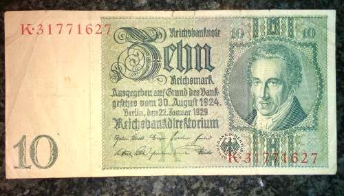 GERMANY 10 MARK 1929