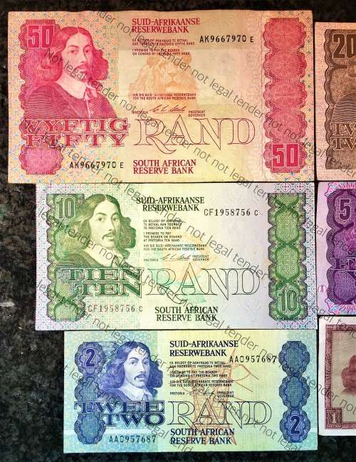 COMPLETE SET OF CL STALS & DECIMALS  R50 TO R2 AA --1990 [R1 T.W DE JONG 1975]1 BID TAKES ALL]