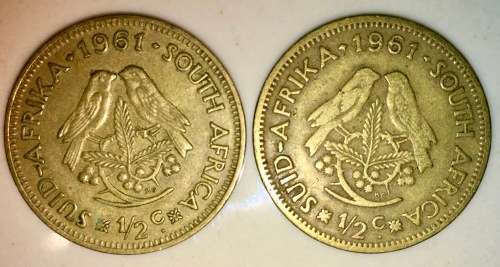 R S A  1/2 CENT 1961(1 BID TAKES ALL)