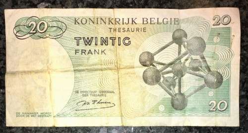 BELGIUM 20 FRANC 1964 -06-15