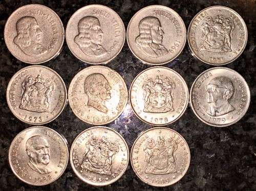 R S A -SET 10 CENT 1965,66,69,71,73,76,78,79,82,85,88--11 IN TOTAL (1 BID TAKES ALL)