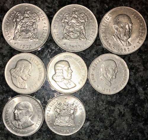 R S A -SET 50 CENT 1971,73,82 --20 CENT 1965,66,76,79,85 (1 BID TAKES ALL)