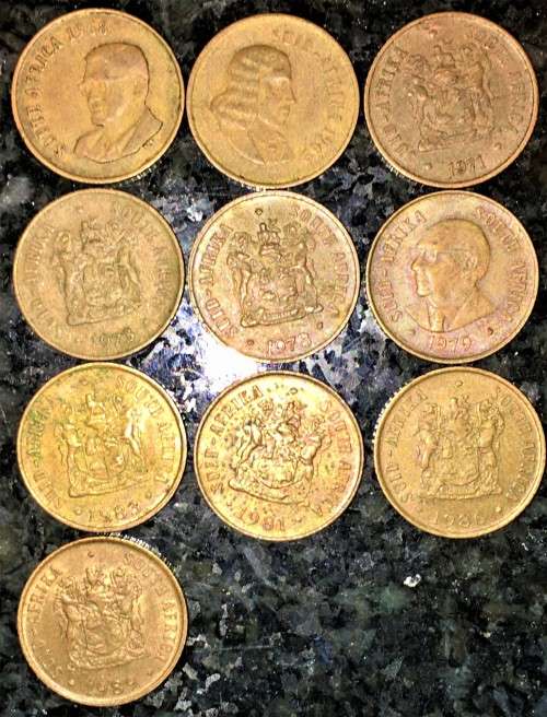 R S A -SET 1 CENT 1968,69,71,73,78,79,81,83,86,89 (1 BID TAKES ALL)