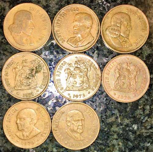 R S A -SET 2 CENT 1965,68,69,71,73,78,79,82 (1 BID TAKES ALL)