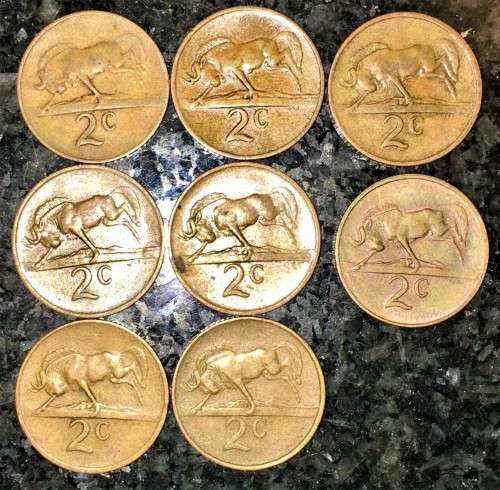 R S A -SET 2 CENT 1965,68,69,71,73,78,79,82 (1 BID TAKES ALL)