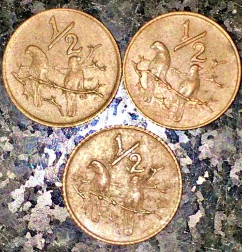 R S A,, 1/2 CENT 1970(BID PER COIN)