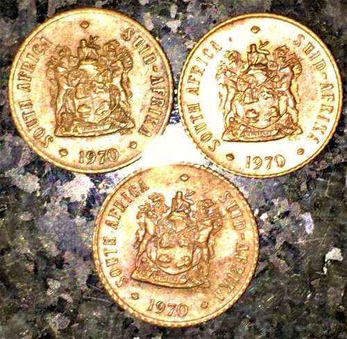R S A,, 1/2 CENT 1970(BID PER COIN)