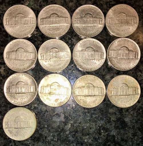 U S A  SET OF 5 CENT -1964,71,80,81,82,84,85,94,97,98,99,2000,03--13 COINS(1 BID TAKES ALL)