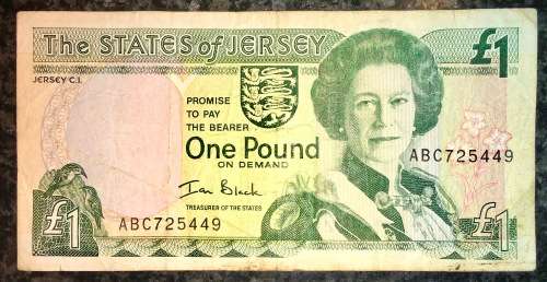 STATE OF JERSEY 1 POUND 1989 ND