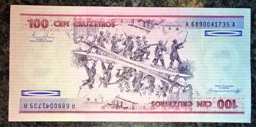 BRASIL 100 CRUZEIROS A68900--- ND UNC-AUNC