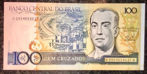 BRASIL 100 CRUZADOS A SERIES ND UNC-AUNC