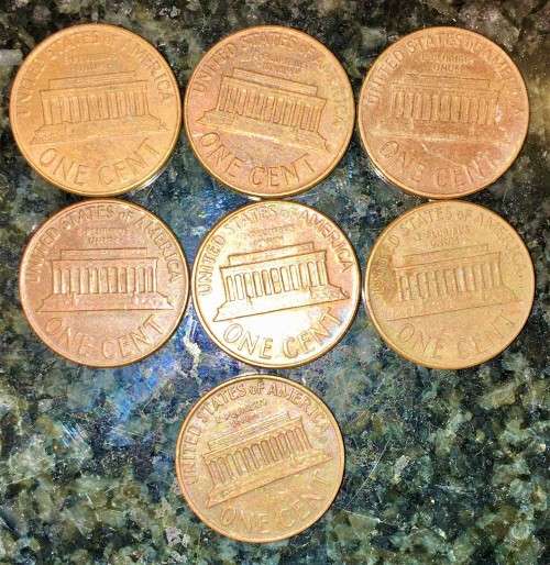 USA SET 1 CENT 1960,61,63,64,66,67,68 (1 BID TAKES ALL)