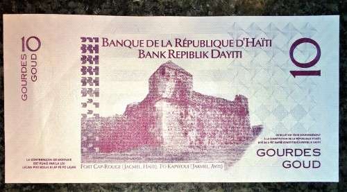 HAITI 10 GOURDES COMMEMORATIVE 2004 AUNC