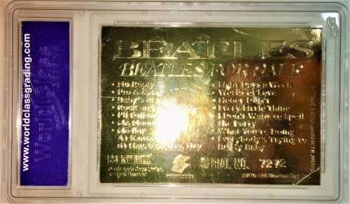BEATLES 1996 --23KT GOLD--GRADED 10 GE- -FOR SALE(ALBUM COVER)