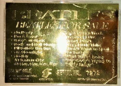BEATLES 1996 --23KT GOLD--GRADED 10 GE- -FOR SALE(ALBUM COVER)