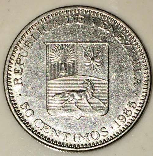 VENEZUELA 50 CENTIMOS 1965