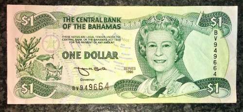 BAHAMAS $1--1996-- BV949664