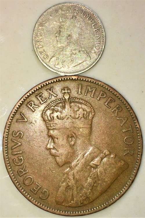 S A UNION SET--SILVER 3D TICKEY & 1 PENNY 1936 SILVER 80%(1 BID TAKES ALL)