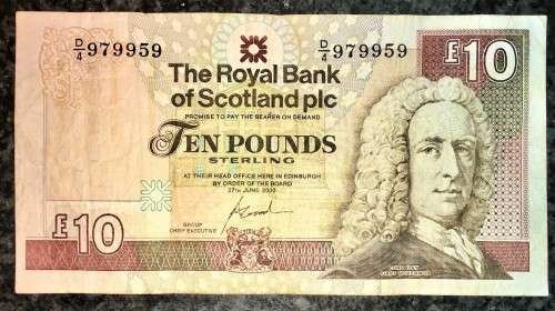 SCOTLAND 10 POUNDS ROYAL BANK 2000