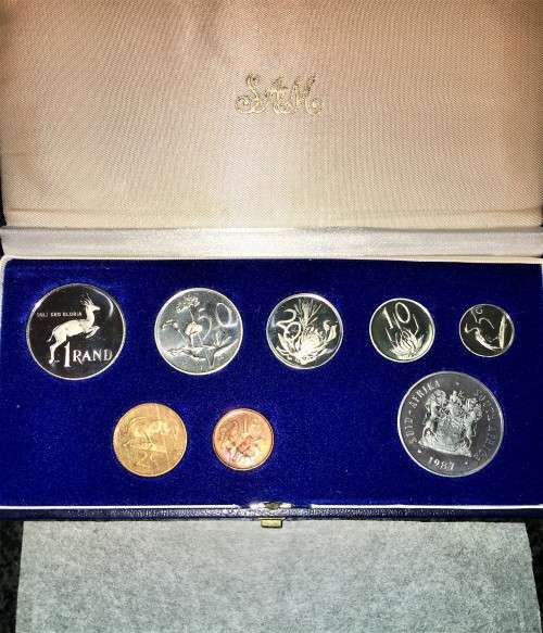 R S A  1987 SHORT PROOF SET WITH SILVER R1..