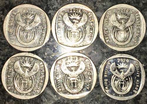 S A COMMEMORATIVE 25 YRS OF CONSTITUTIONAL DEMOCRACY R2 COINS 2019/20(1 BID TAKES ALL)