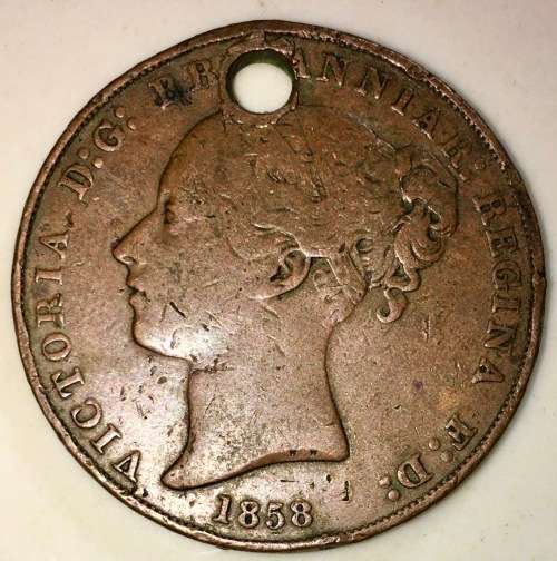 STATE OF JERSEY 1/13 SHILLING 1858