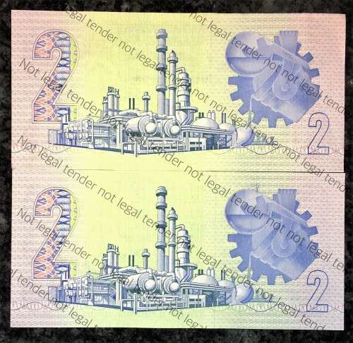 REPLACEMENT NOTE R2 GPC DE KOCK--WY7205199 & 717...1990,,, 3RD ISSUE AFR/ENG