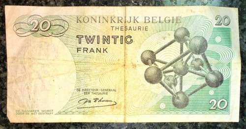 BELGIUM  20 FRANC 15-06-1964 X
