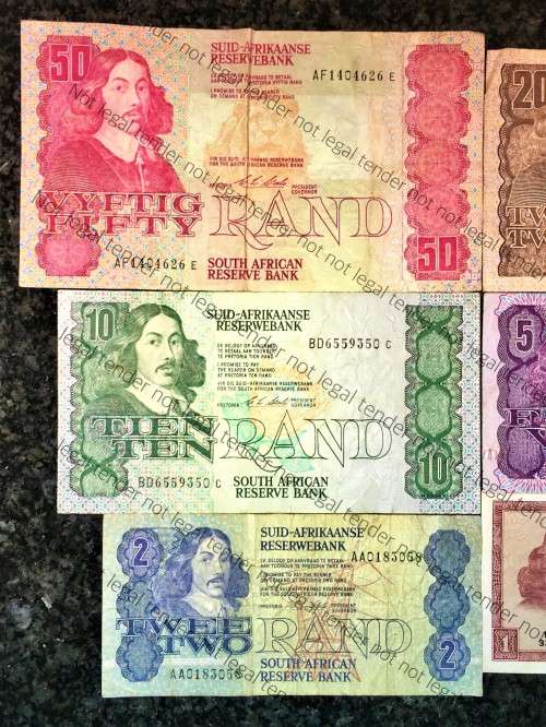 COMPLETE SET OF CL STALS & DECIMALS  R50 TO R2 AA --1990 [R1 T.W DE JONGH 1973]1 BID TAKES ALL]