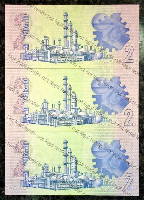 CL STALS R2 IN SEQUENCE AA0519384-386AA 1ST ISSUE 1990 UNC(1 BID TAKES ALL))