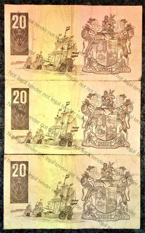 GPC DE KOCK R20 ,,,3RD ISSUE 1984 (BID PER NOTE)